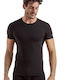 Men's Undershirt Short-sleeved in Black Color