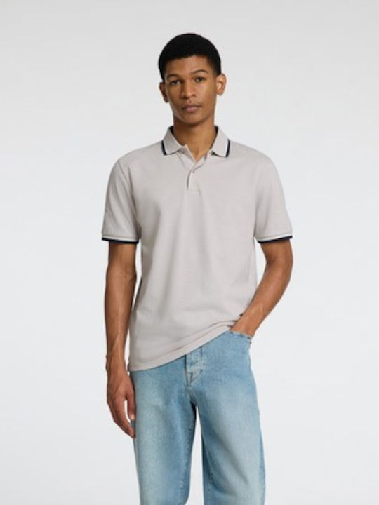Selected Polo Blouse Light Gray