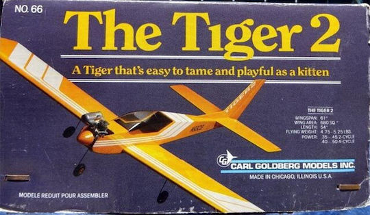 Carl Goldberg Models Tiger 2 Airplane Model Kit No.66
