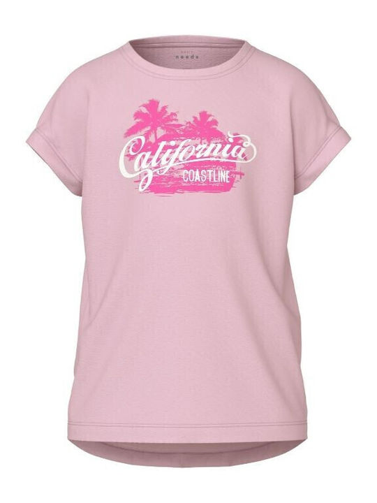 Name It Kids' Shirt Short Sleeve Pink Surf