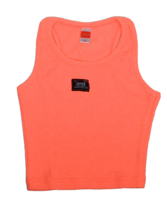 Joyce Kids' Crop Top Sleeveless Orange