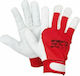 Over Tech Gloves for Work Red Leather 1pcs