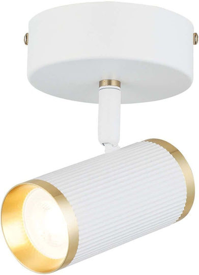 Opviq Lume Einzel Spot mit Fassung GU10 in Weiß Farbe