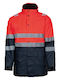 STOP Work Jacket Reflective Cold with Hood Red