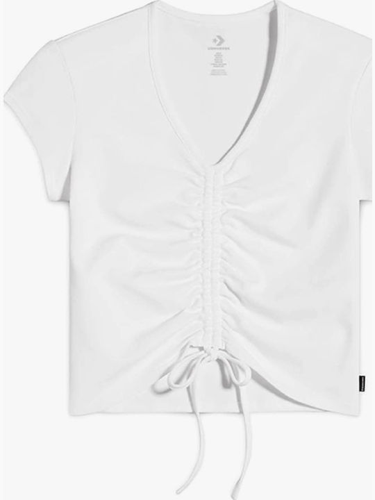Converse Women's Crop Top Cotton Short Sleeve W...