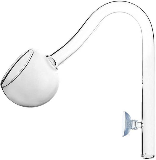 Hs Aqua Glass Lily Pipe Outflow Bold Hemispherical 16mm Glass Water Outlet Tube