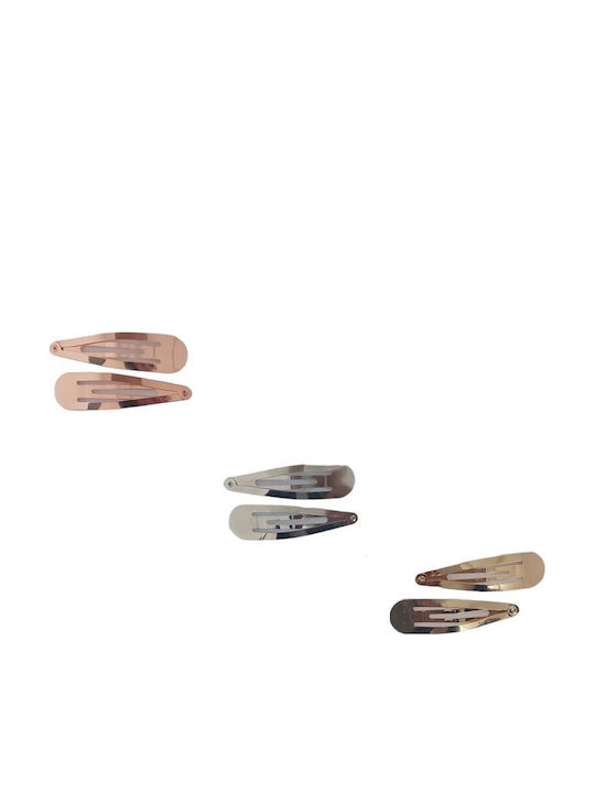 Ro Accessories Κλικ Κλακ 7 Cm Σετ 2 Τμχ 12-0049 Ροζ Χρυσο
