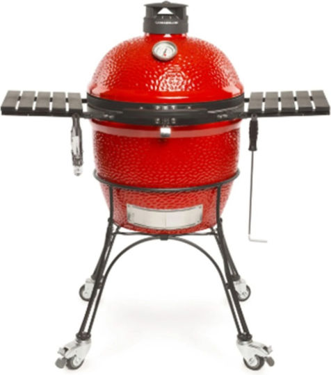 Kamado Joe Classic II Ceramics Charcoal Grill Kamado with Lid, Thermometer and Smoker 46cmx46cm