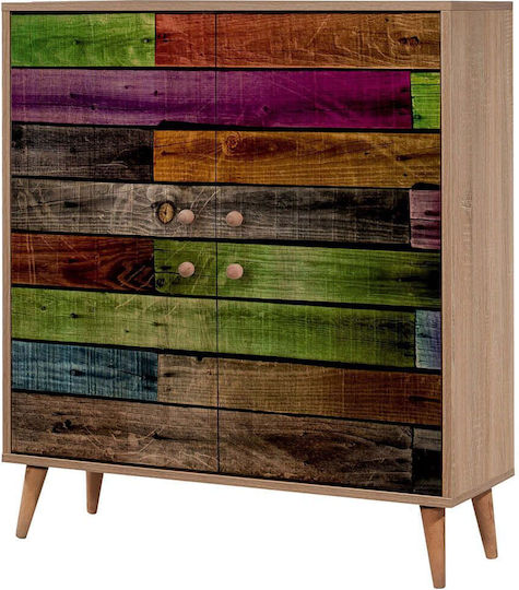 Multilux Wooden Shoe Organizer Multicolour 95x36x111cm