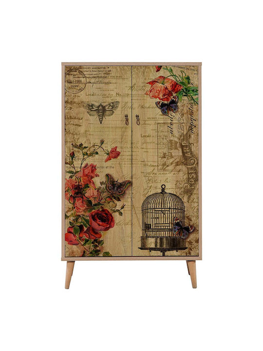 Ξύλινη Παπουτσοθήκη Multibox 80x36x127cm