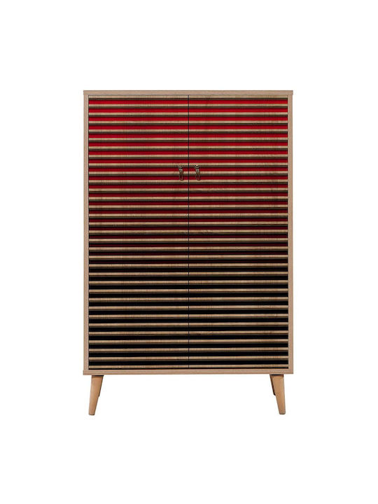 Ξύλινη Παπουτσοθήκη Multibox 80x36x127cm