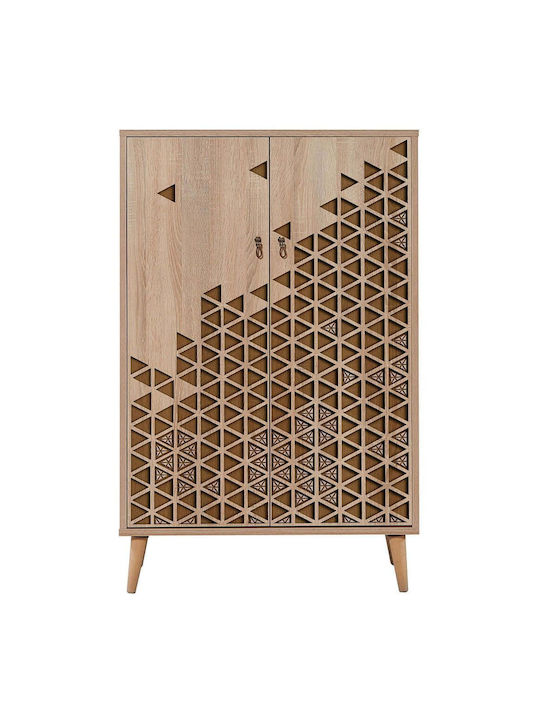 Ξύλινη Παπουτσοθήκη Multibox 80x36x127cm