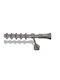 Enis by Domus Металик Корниз Тилос Двоен с Релса Φ25мм 160бр Metallic