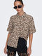 Women's Short Sleeve Shirt Brown