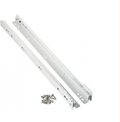 Wooden Drawer Guide Roller White 300-350-400-450-500-550-600mm