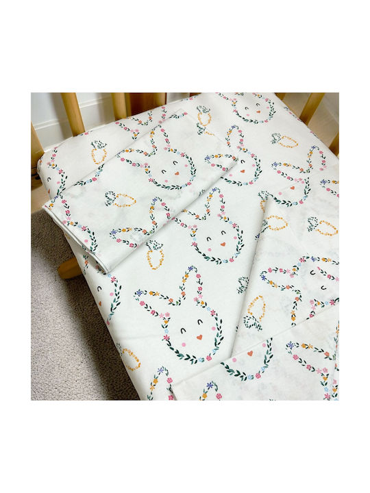 Bunny Bebe Seturi de cearșafuri pentru bebeluși Pentru Cradle Bumbac cu Cauciuc Multicolore 50x90buc 3buc