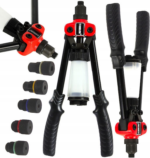 Rivetă cu pârghie 2.4-6.4mm nituri + 5 capete Mar-pol
