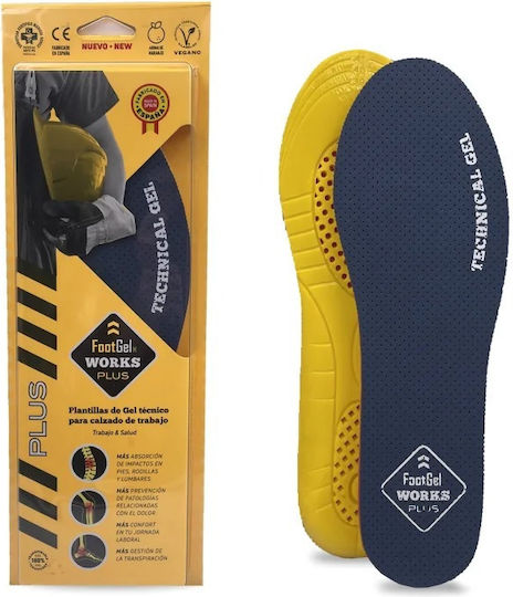 FootGel Works Plus Ανατομικοί Πάτοι Παπουτσιών Εργασίας 2τμχ