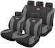 Takeposition Set Autositzbezüge 9Stück Polyester Gray / Schwarz