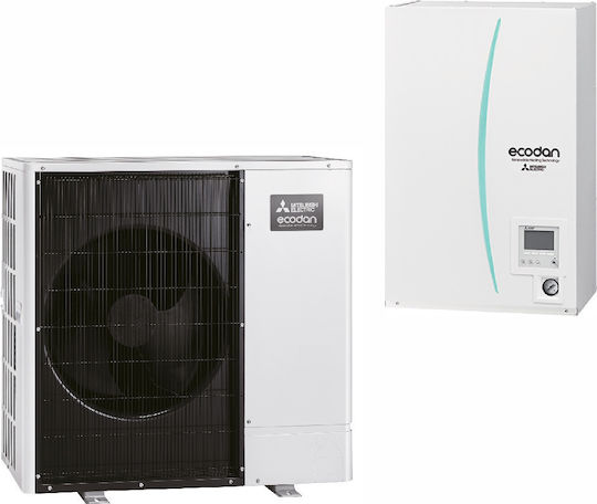 Mitsubishi Electric Топлопомпа 10кВт Едната фаза 60°C Сплит