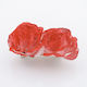 Barrette 2 Stoffrosen Rot