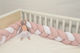 Baby Oliver Crib Bumpers Braided Inside Rotten Apple, White 20x200cm
