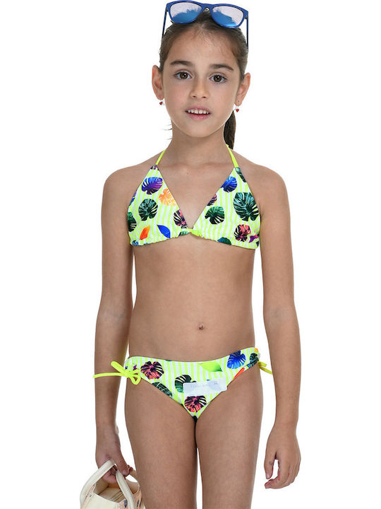 MiandMi Costum de baie pentru copii Bikini Neon Yellow