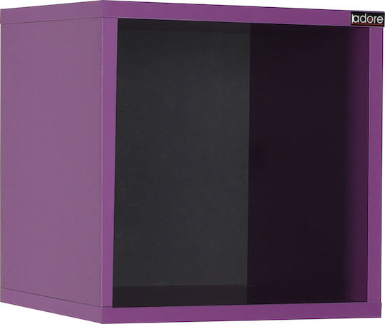 Raft Perete Culoare Decorativă 33x33x19cm Violet Raft Perete Culoare Decorativă 33x33x19cm Violet