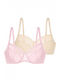 Rose/ivoire Σουτιέν με Ελαφριά Ενίσχυση 2Pack