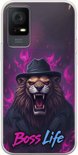 Boss Life Lion Tcl 405 Flexible TPU Transparent Silicone