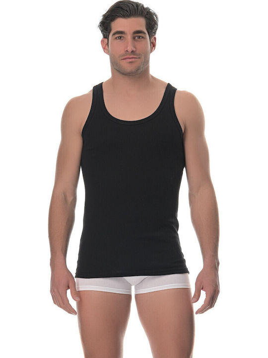 Lido Underwear Herren Unterhemden BLACK 1Packung