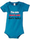 kirikoko I am cute, Mom is cute, Dad is lucky Къс ръкав Aqua