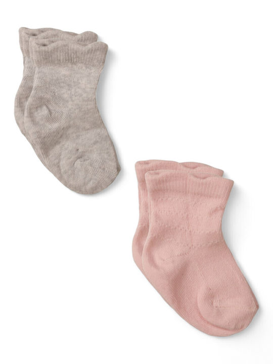 Biorganic Детски чорапи Grey & Pink 2 Чифта