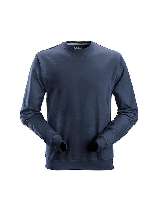 Snickers Workwear Ανδρικό Μακρυμάνικο Φούτερ Εργασίας Navy Μπλε