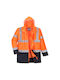 Portwest Work Jacket Reflective with Hood Orange