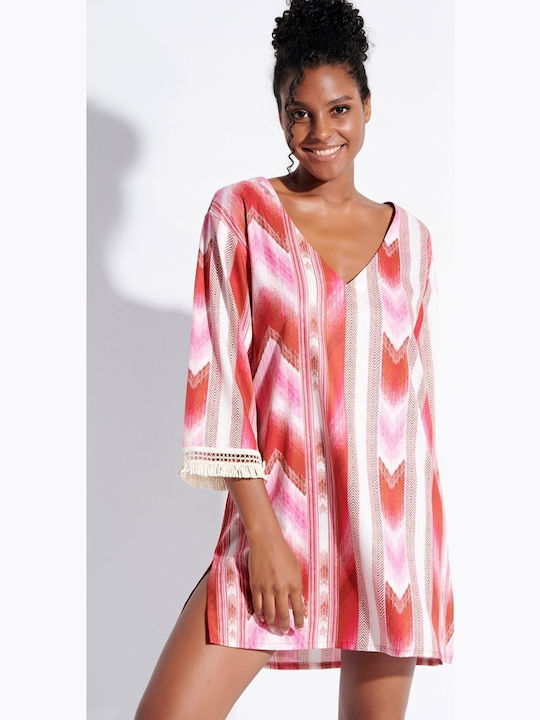 Jeannette Women's Beachdress Relaxed Fit Dress 7863fuchsia