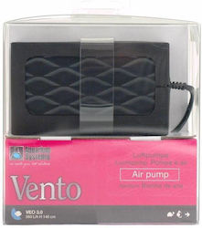Aquarium Oxygenation Air Pump Set Valve Tube Air Stone Aquarium Systems Air Pump Vento 3.0 Max 2x180 L H Depth 1.5 Meters