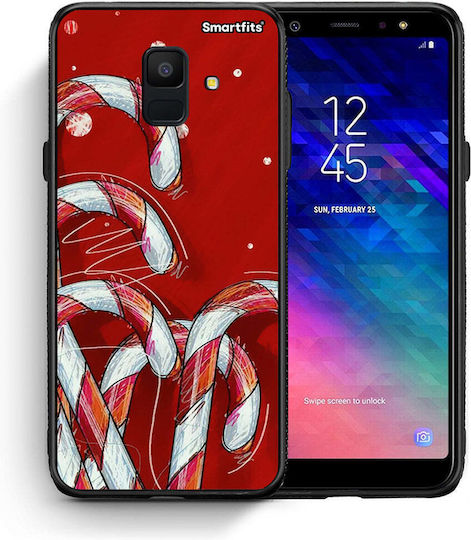 Carcasă Candy Cane Samsung Galaxy A6 2018
