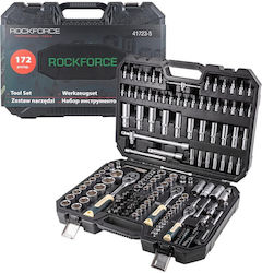 Καρυδακια 172 Τεμαχιων 1/4'' 3/8'' 1/2'' Rockforce Καρυδακια 172 Τεμαχιων 1/4'' 3/8'' 1/2'' Rockforce