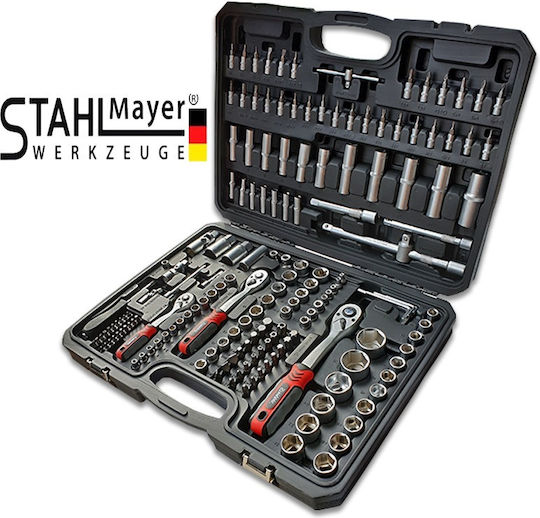 172-части комплект усилени гнезда и битове Stahlmayer