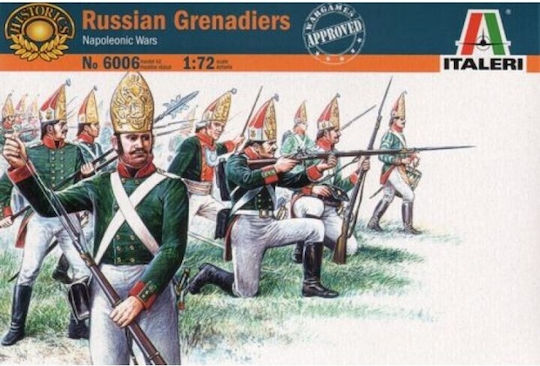 Italeri Modeling Figures Russian Grenadiers Napoleonic Wars 1:72 No.6006