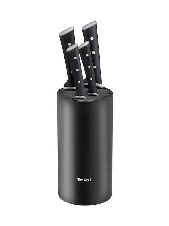 Tefal Ice Force Messerset mit Block aus rostfreiem Stahl 4Stück