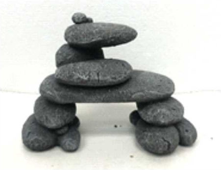 Φωλια Γαριδων Ψαριων Blue Belle Pacific Pebble Mountain Grey M 15 X 8 X 10 Cm