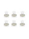 OMS Collection Σετ Φλιτζάνια Tσαγιού Γυάλινα Διάφανα 150ml 12τμχ 8680672157008