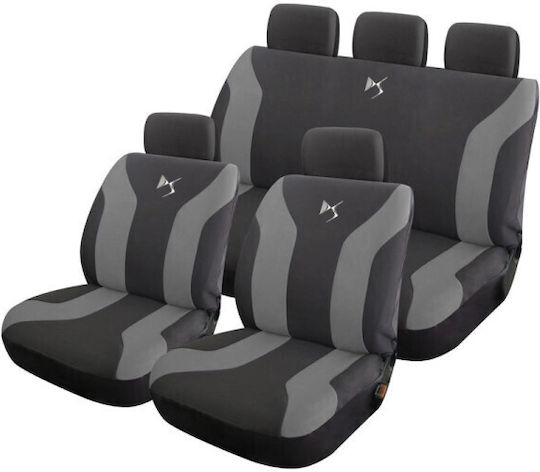 Takeposition Set Autositzbezüge 9Stück Polyester Schwarz