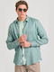 Long-sleeved Linen Shirt Sage Green