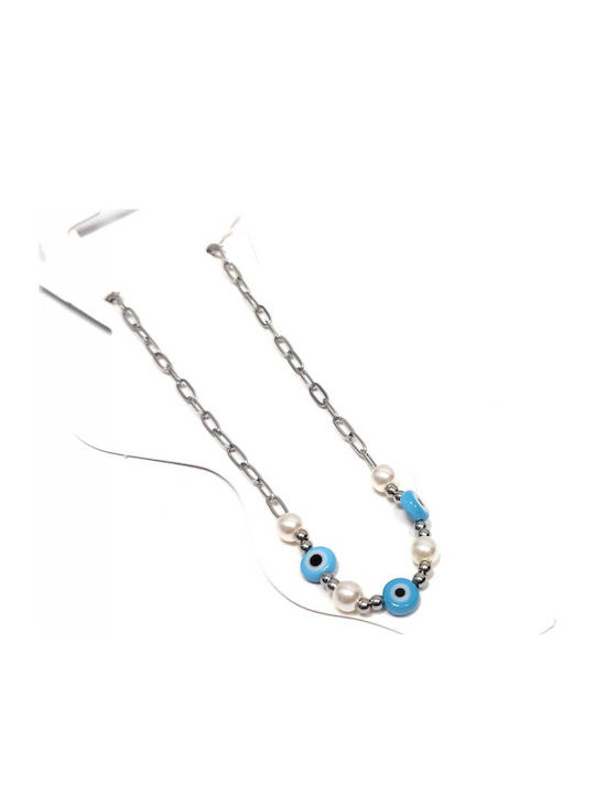 Isay Collection Stainless Steel Foot Chain with...