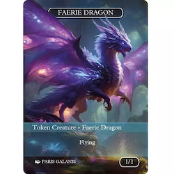 Faerie Dragon Token Blue 1/1 Version 1