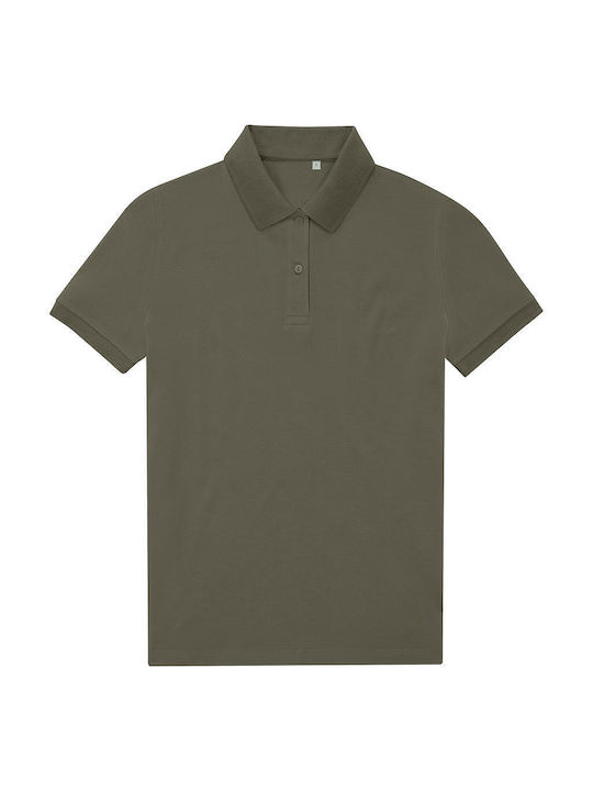 B&C Дамска Рекламна Поло Тениска Camo Green