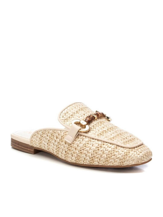 Xti Mules with Heel in Beige Color